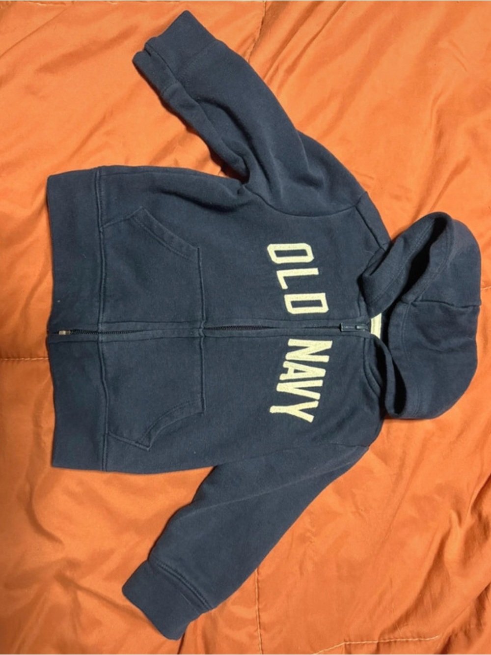 Old Navy Navy Kids' Zip-Up Hoodie with Logo